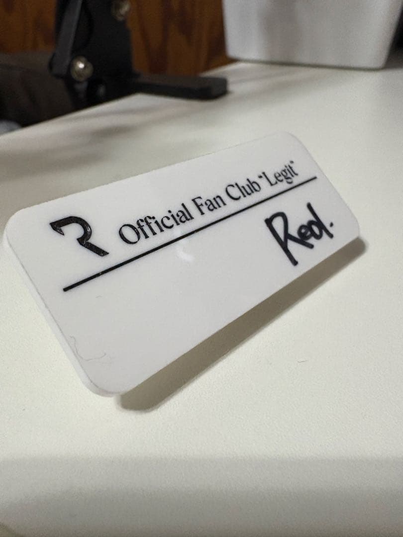 Reol legit 会員プレート 直筆サイン入り
