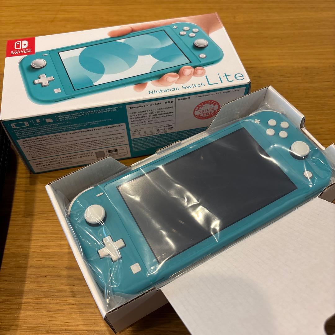 【美品】任天堂　Switch Lite スイッチライト　ターコイズブルー