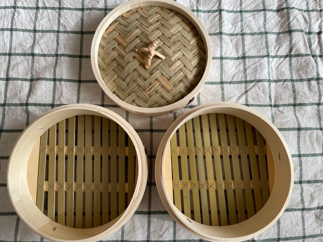 照宝　白木　せいろ　2段蒸し器　蓋付き