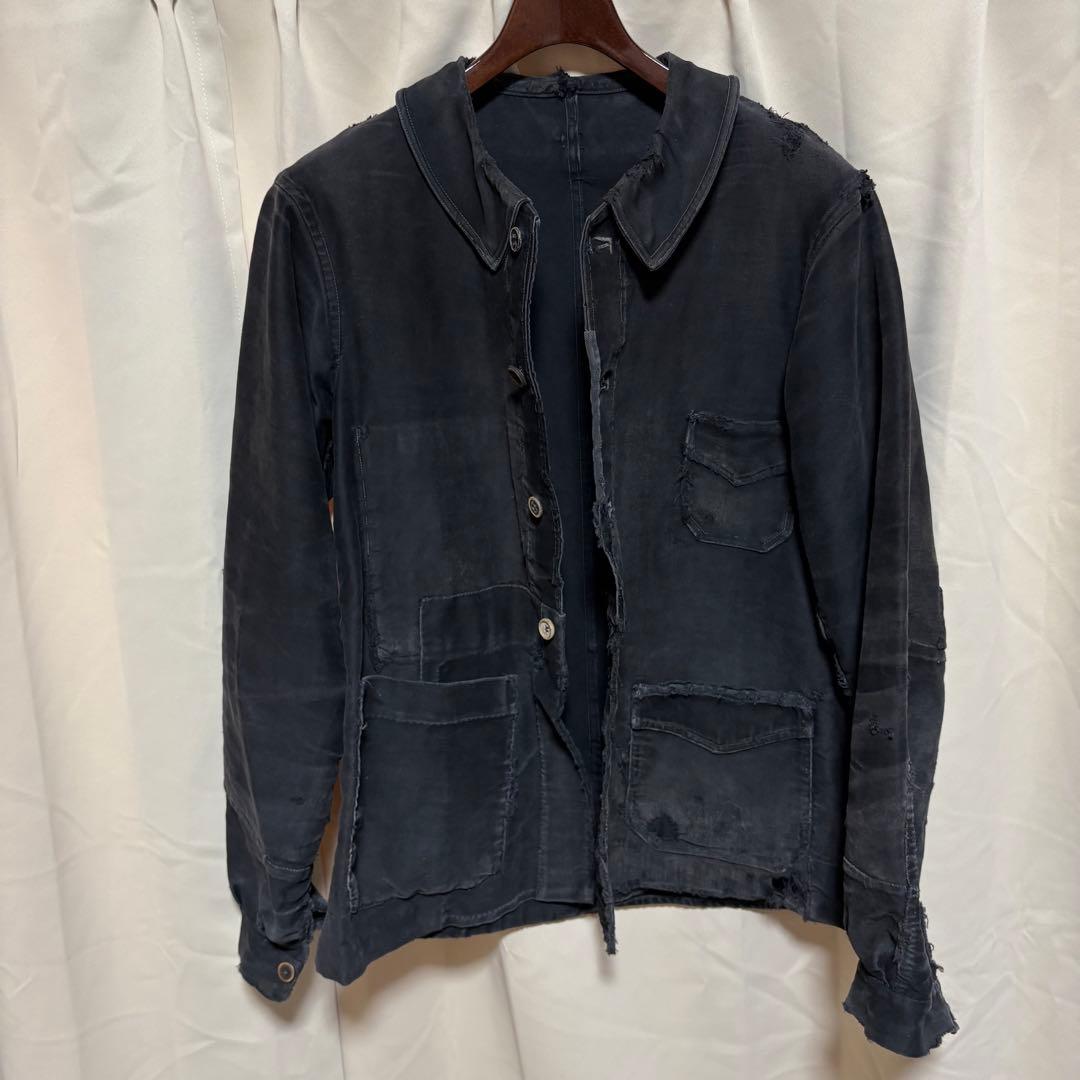 y040402 LE LABOUREUR カバーオールジャケット　ブラック　レア