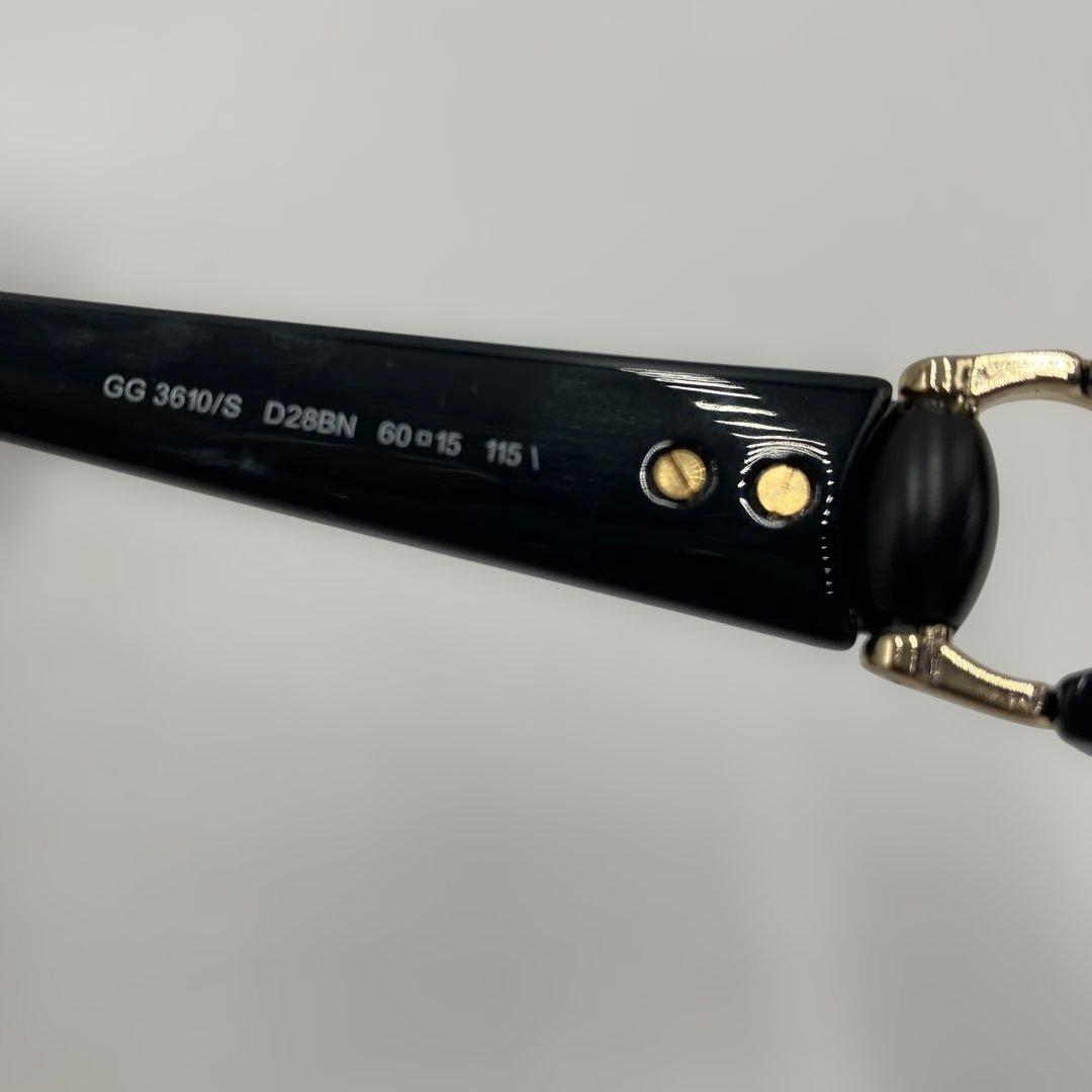 GUCCI ケース付き イタリア製 ブラックサングラス レディース