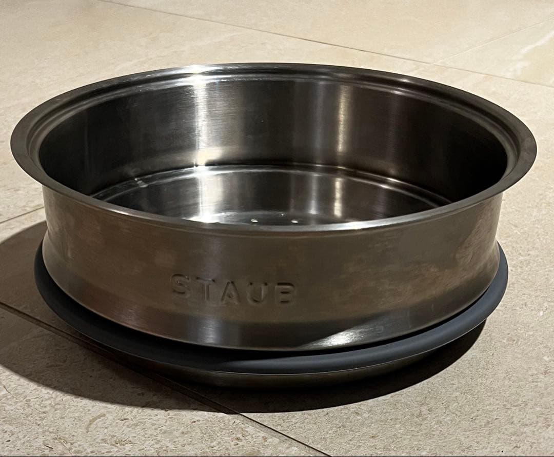 STAUB ステンレス 蒸し器 燻製 スチーマーインサート 24 cm ストウブ