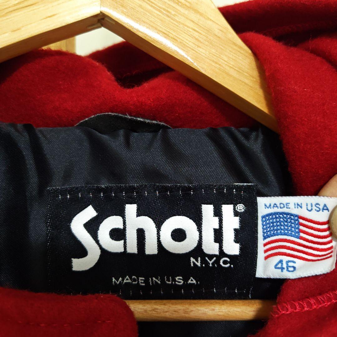 美品 USA製Schott ショット ダッフルコート L ビンテージ アメリカ製