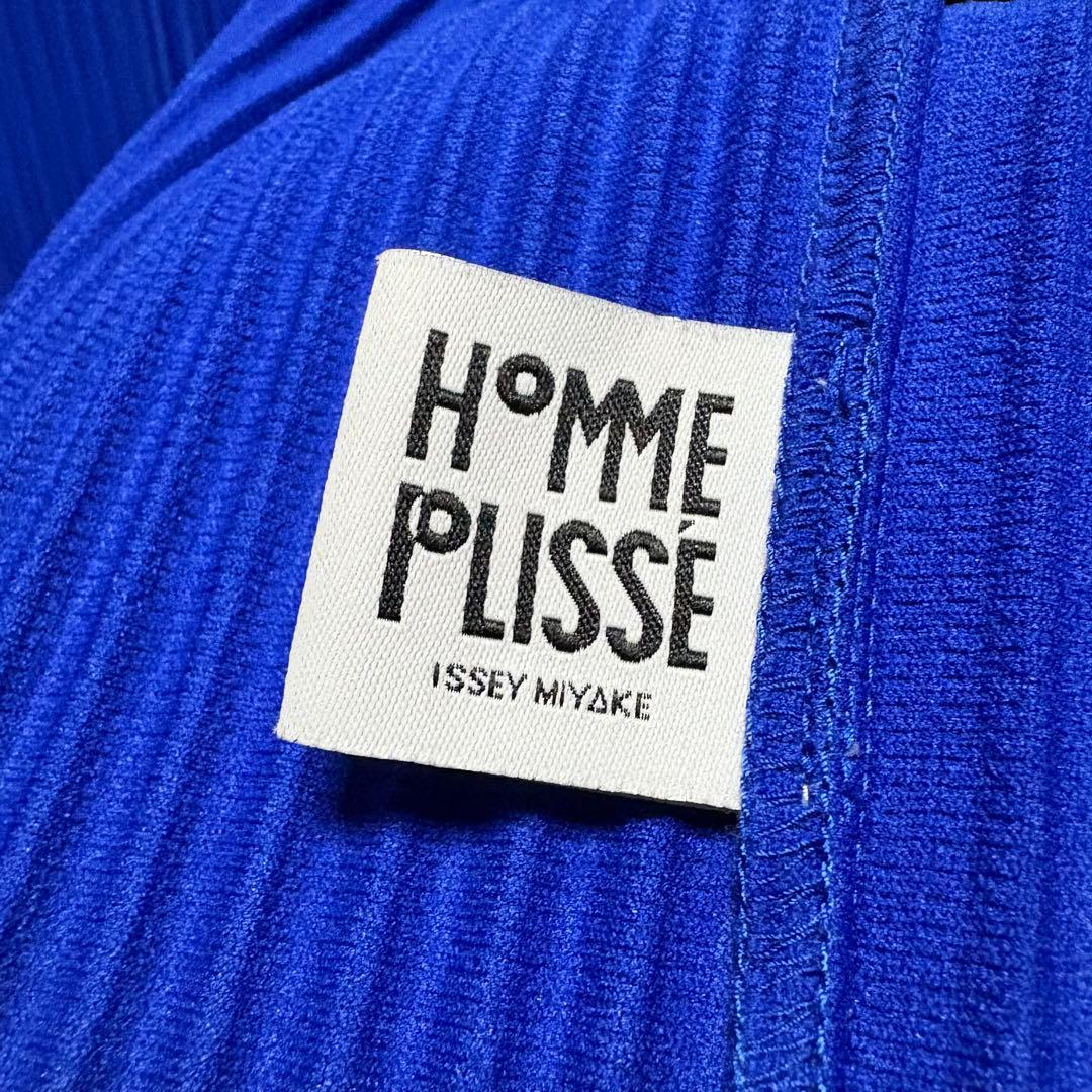HOMME PLISSE ISSEY MIYAKE ショート丈ジャケット ブルー