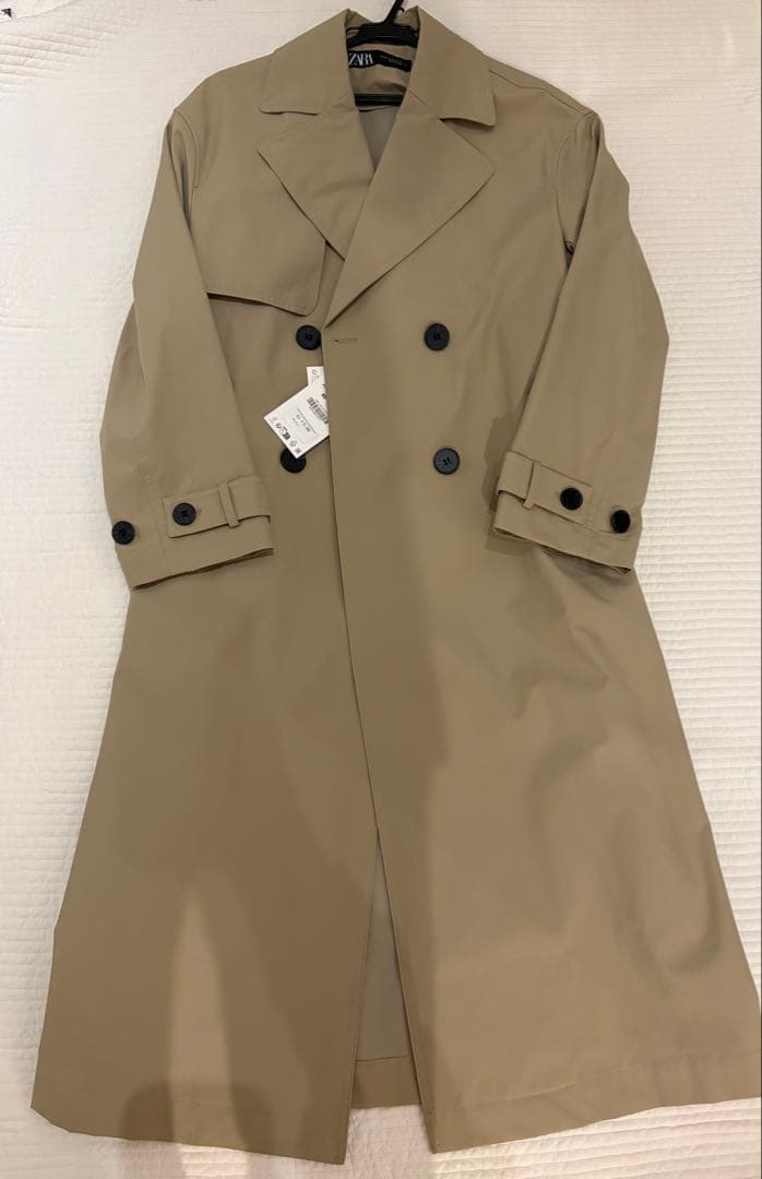 ⭐︎新品未使用タグ付き⭐︎ZARA 撥水加工ベルト付きトレンチコート