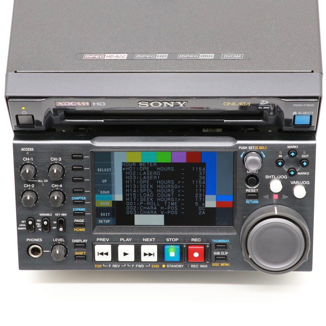 SONY XDCAM PDW-F1600 使用時間極小 Laser37h ソニー