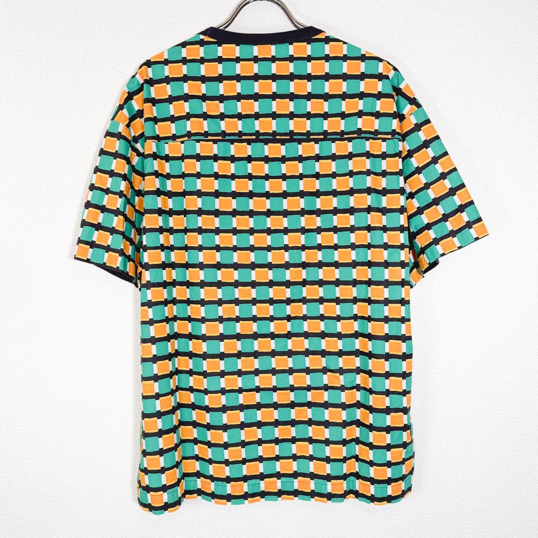 MARNI マルニ　半袖　カットソー　切り替え　柄　メンズ