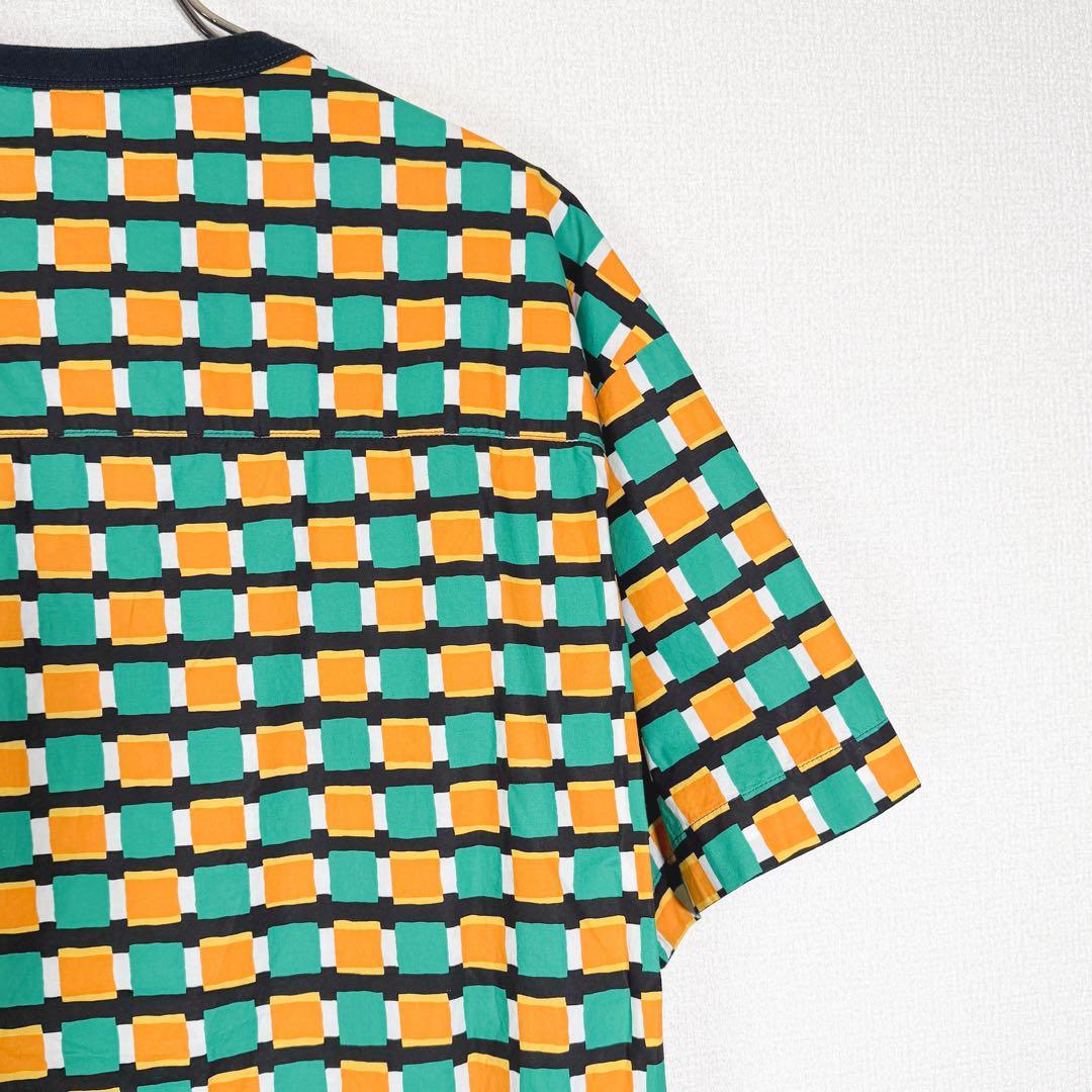 MARNI マルニ　半袖　カットソー　切り替え　柄　メンズ