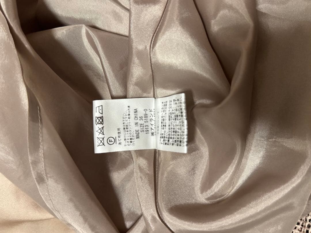 美品　グレースコンチネンタル　花柄メッシュワンピース36