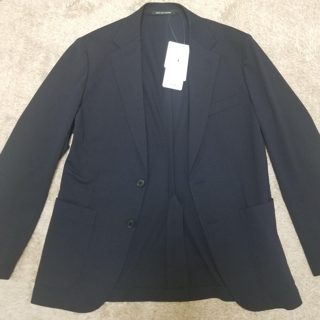 【新品】【グリーンレーベルリラクシング】洗える ラッカン ジャケット M