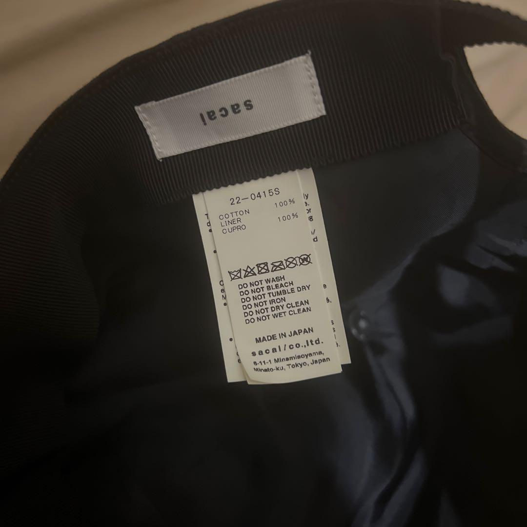 SACAI Sロゴ embroidered S baseball cap
