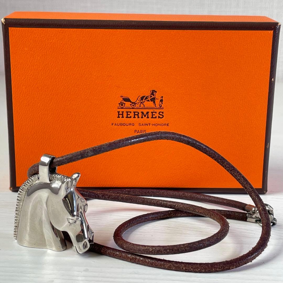 HERMES エルメス ネックレス シュバルホース チョーカー 馬 保存箱