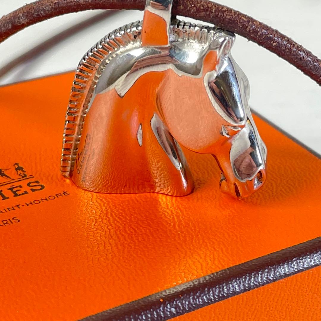 HERMES エルメス ネックレス シュバルホース チョーカー 馬 保存箱