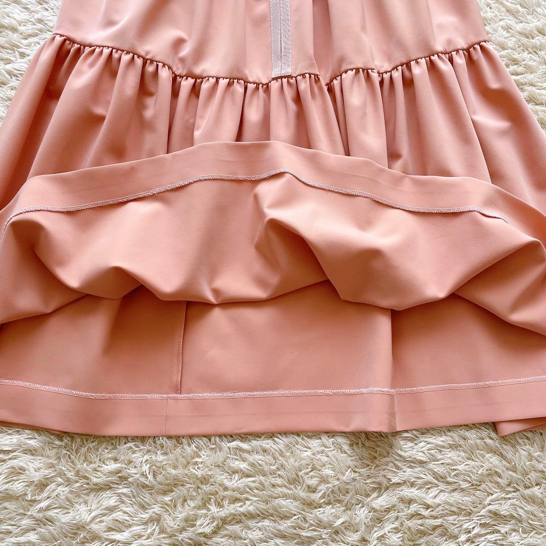 フォクシー✨希少サイズ42✨レディエンパイア ティアードドレス バックリボン