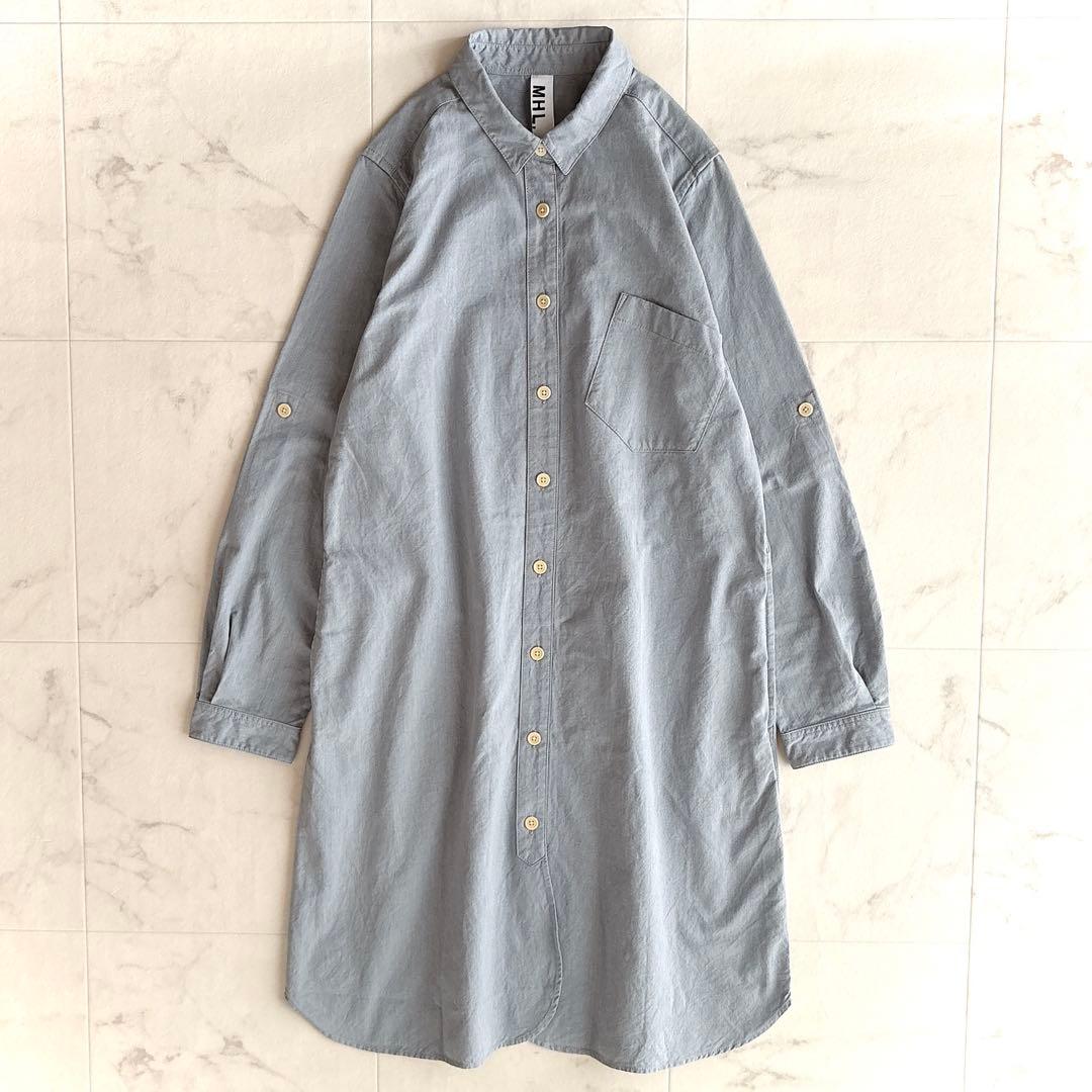 MHL. エムエイチエル コットンシャツワンピース