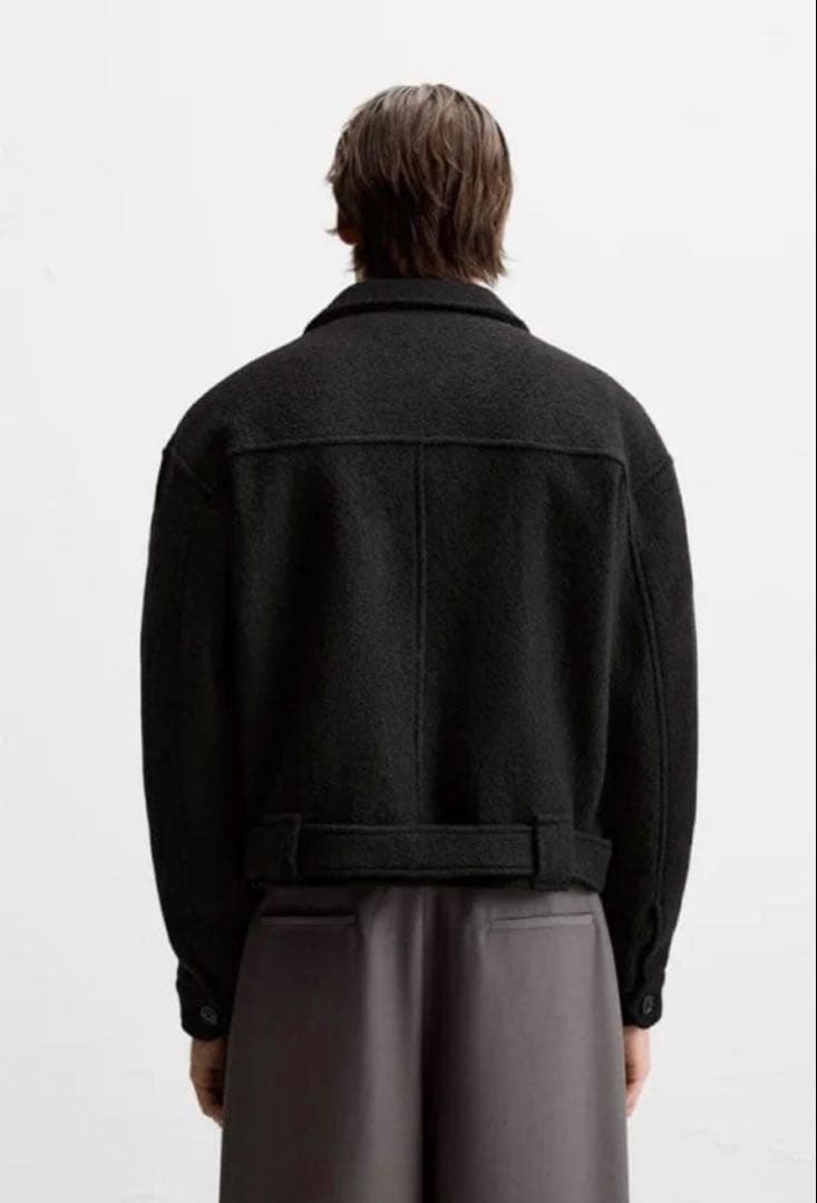 ZARA ウール混紡カジュアルジャケット