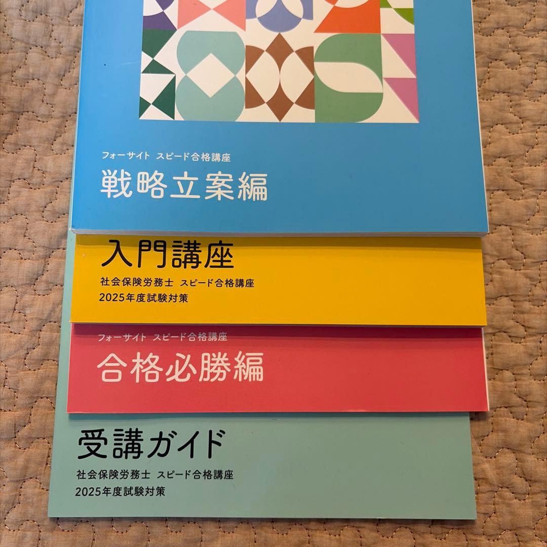 (美品)2025年度　社会保険労務士　フォーサイト　テキスト 1-10巻+4冊