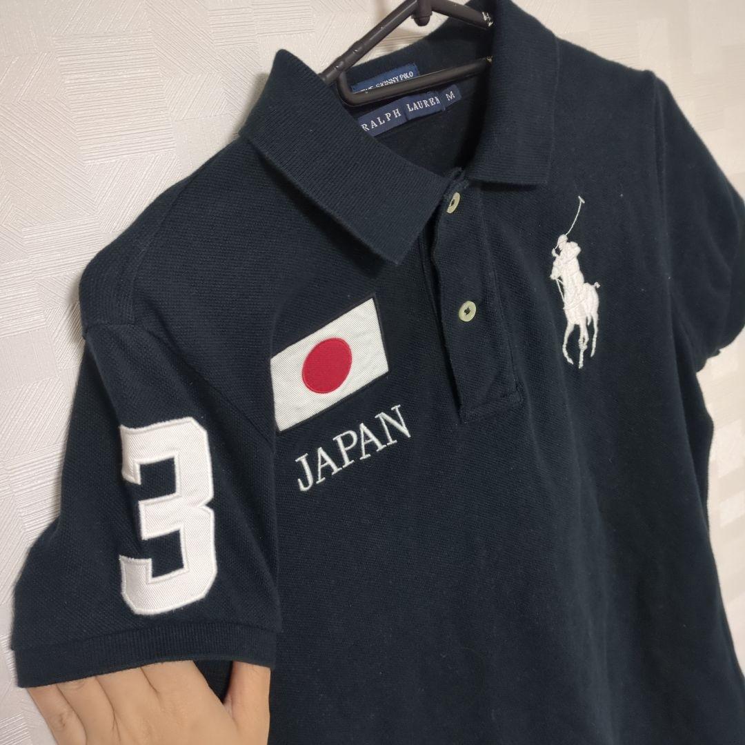 希少 Ralph Lauren ポロシャツビッグポニー JAPAN 黒 M