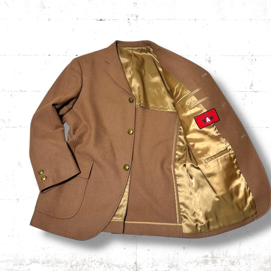 極美品　archive van jacket 金ボタン　ブレザー　キャメル　M