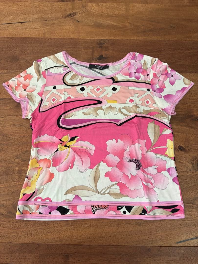 LEONARD 花柄 半袖Tシャツ 2枚セット