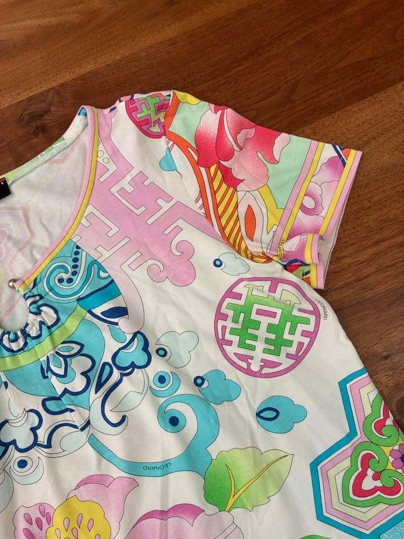 LEONARD 花柄 半袖Tシャツ 2枚セット