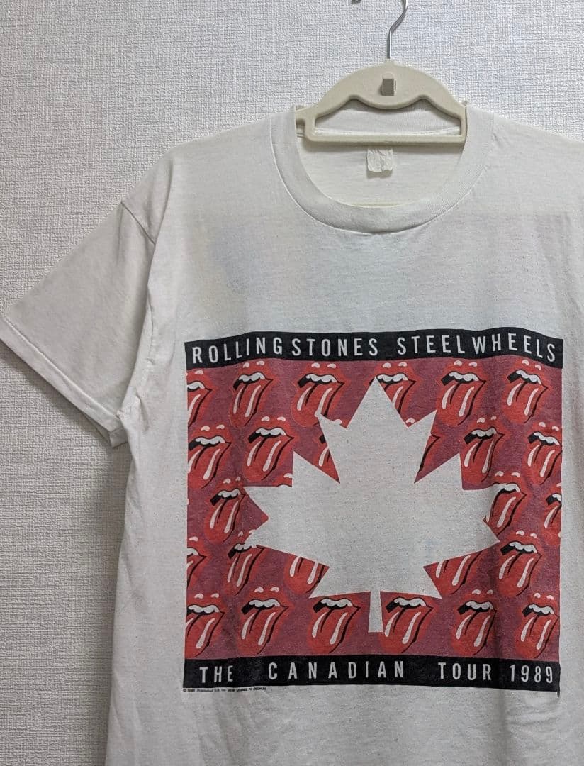 希少☆80s ローリングストーンズ カナダツアー 1989 ヴィンテージTシャツ
