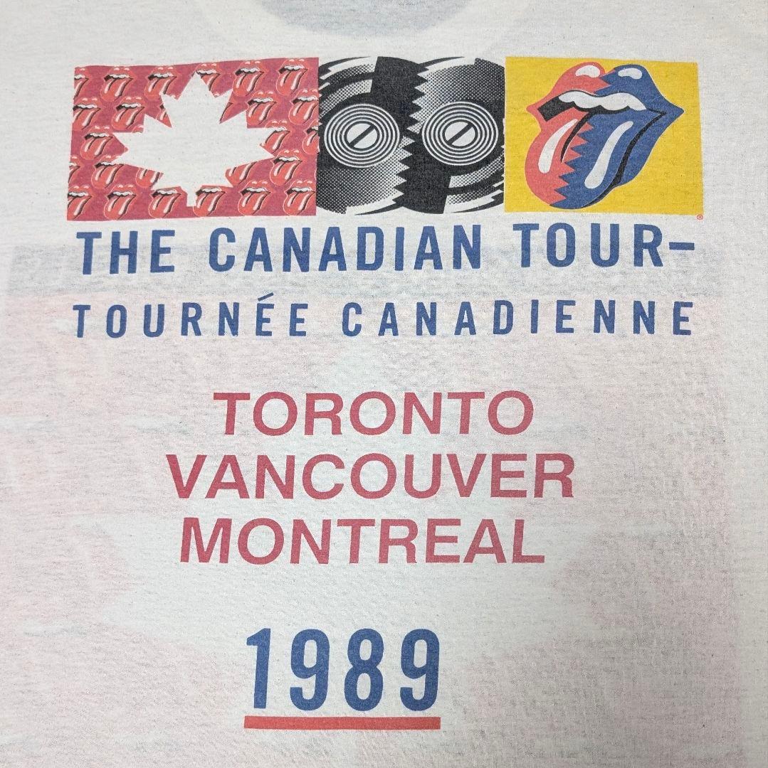 希少☆80s ローリングストーンズ カナダツアー 1989 ヴィンテージTシャツ