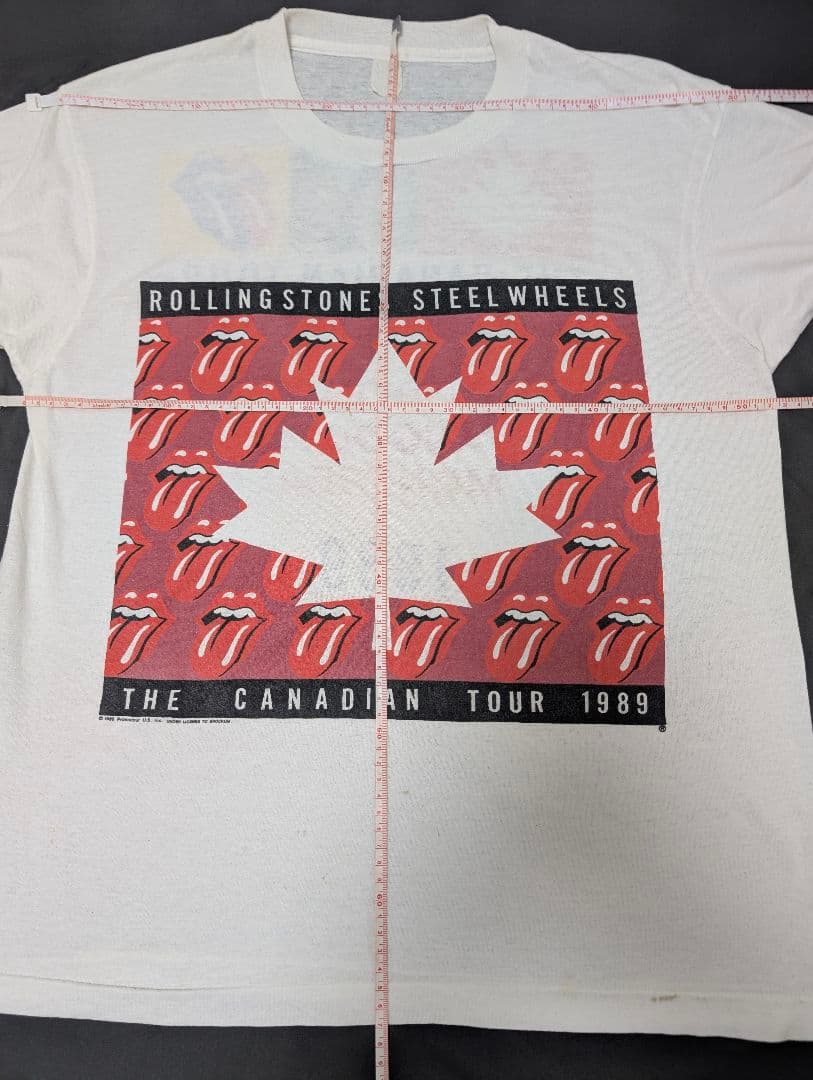 希少☆80s ローリングストーンズ カナダツアー 1989 ヴィンテージTシャツ