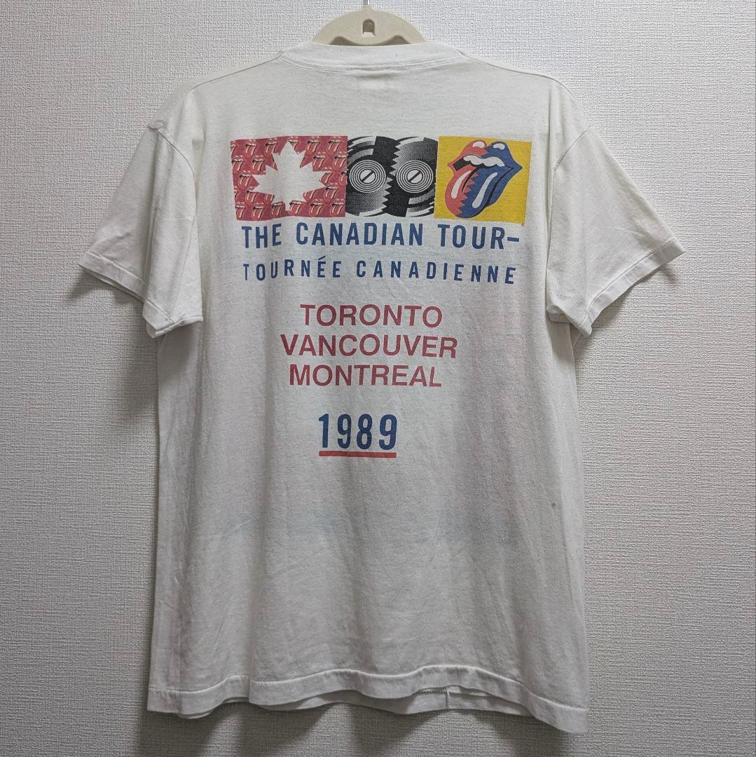 希少☆80s ローリングストーンズ カナダツアー 1989 ヴィンテージTシャツ