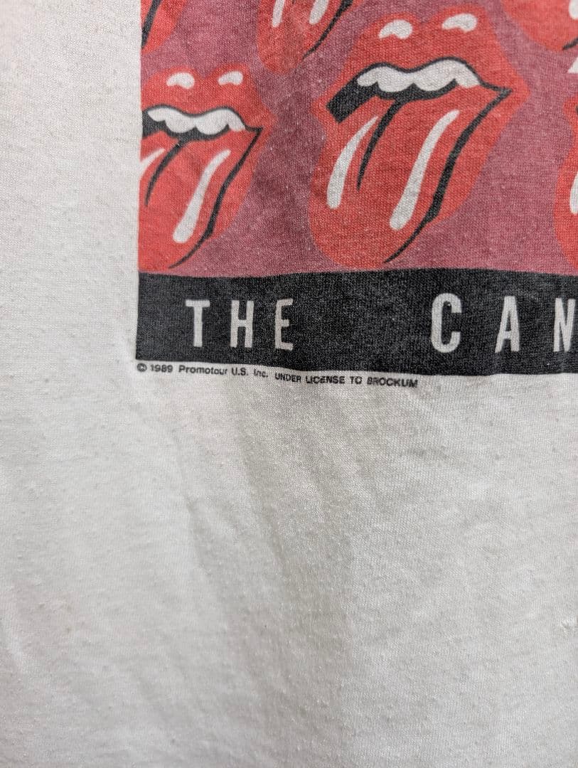 希少☆80s ローリングストーンズ カナダツアー 1989 ヴィンテージTシャツ