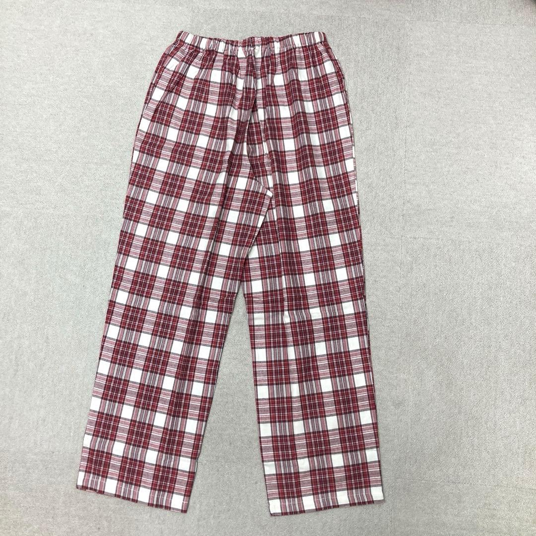 新品❤️ Champion ルームウェア　上下セット　チェック柄　レッド　LL