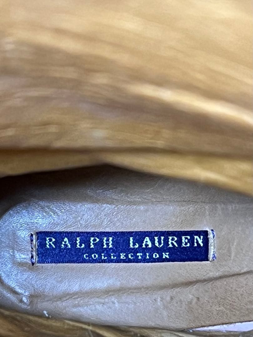 【極美品】RALPH LAUREN レザー ブラウン ロングブーツ 8B 25
