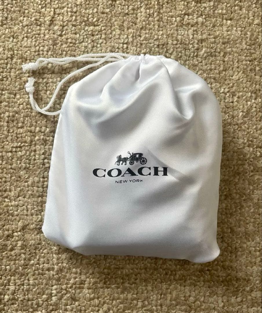 【未使用】COACH ブラック 二つ折り財布