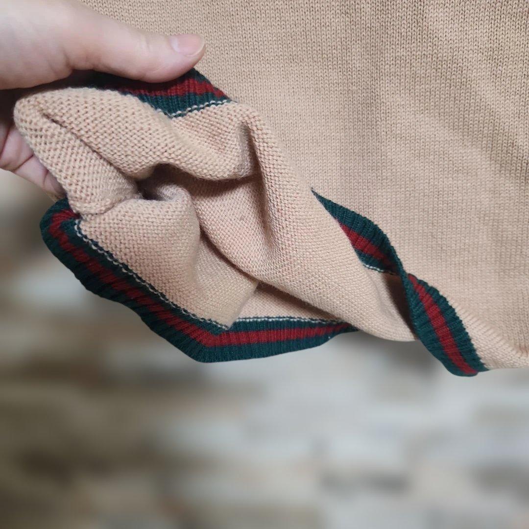 Gucci 100%ウール Vネックベスト　ヴィンテージ