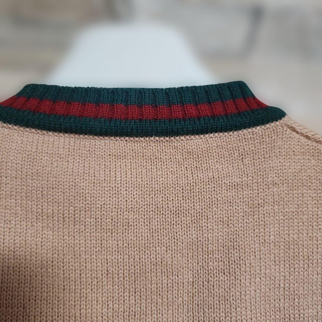 Gucci 100%ウール Vネックベスト　ヴィンテージ