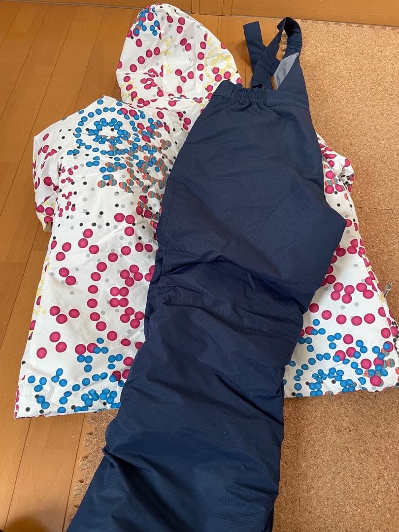 サイズ160子ども用スキーウェア、手袋セット美品