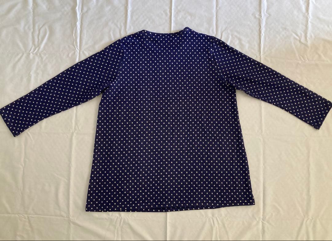 タグ付 新品★アツコマタノ パジャマ Lサイズ☆ネコ 水玉 ネイビー★ワコール