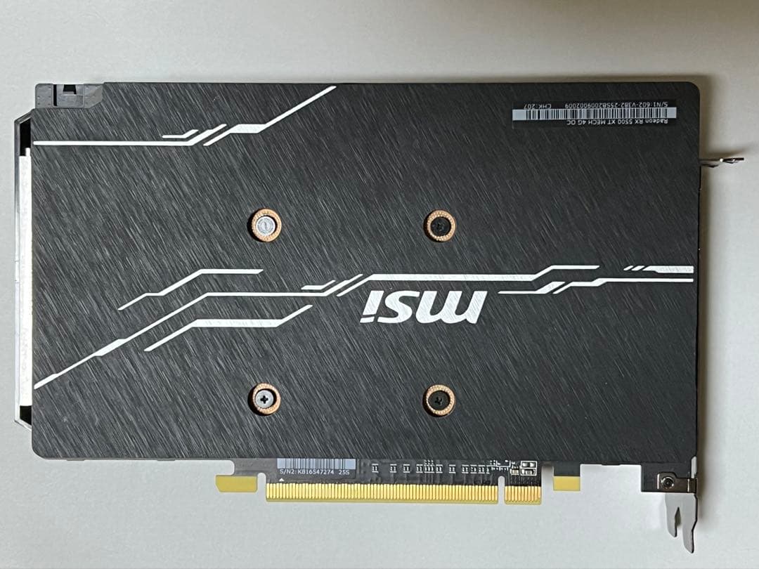 動作確認済み　MSI RADEON RX5500XT MECH 4G OC