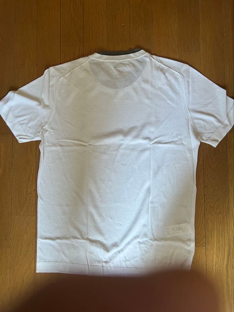 エルメスホワイト クルーネック Tシャツ コットンL
