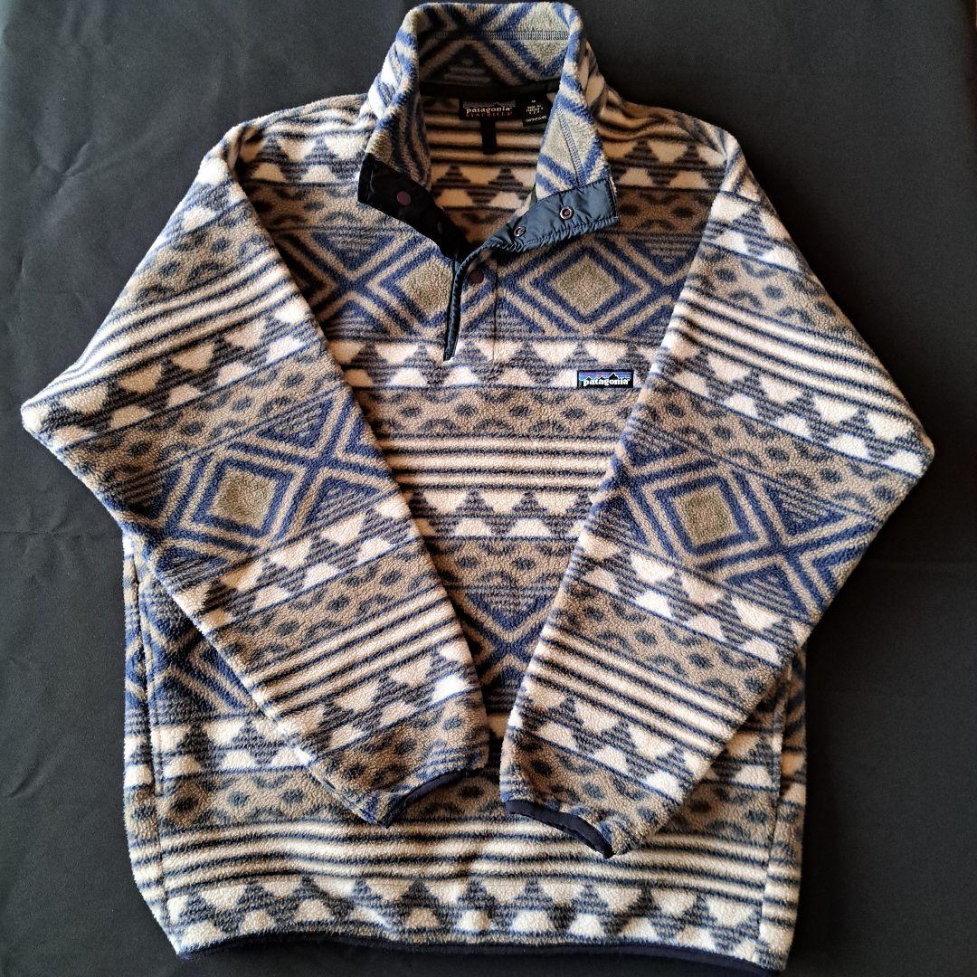 90sパタゴニアスナップT　サルティーヨ柄 美品　サイズM