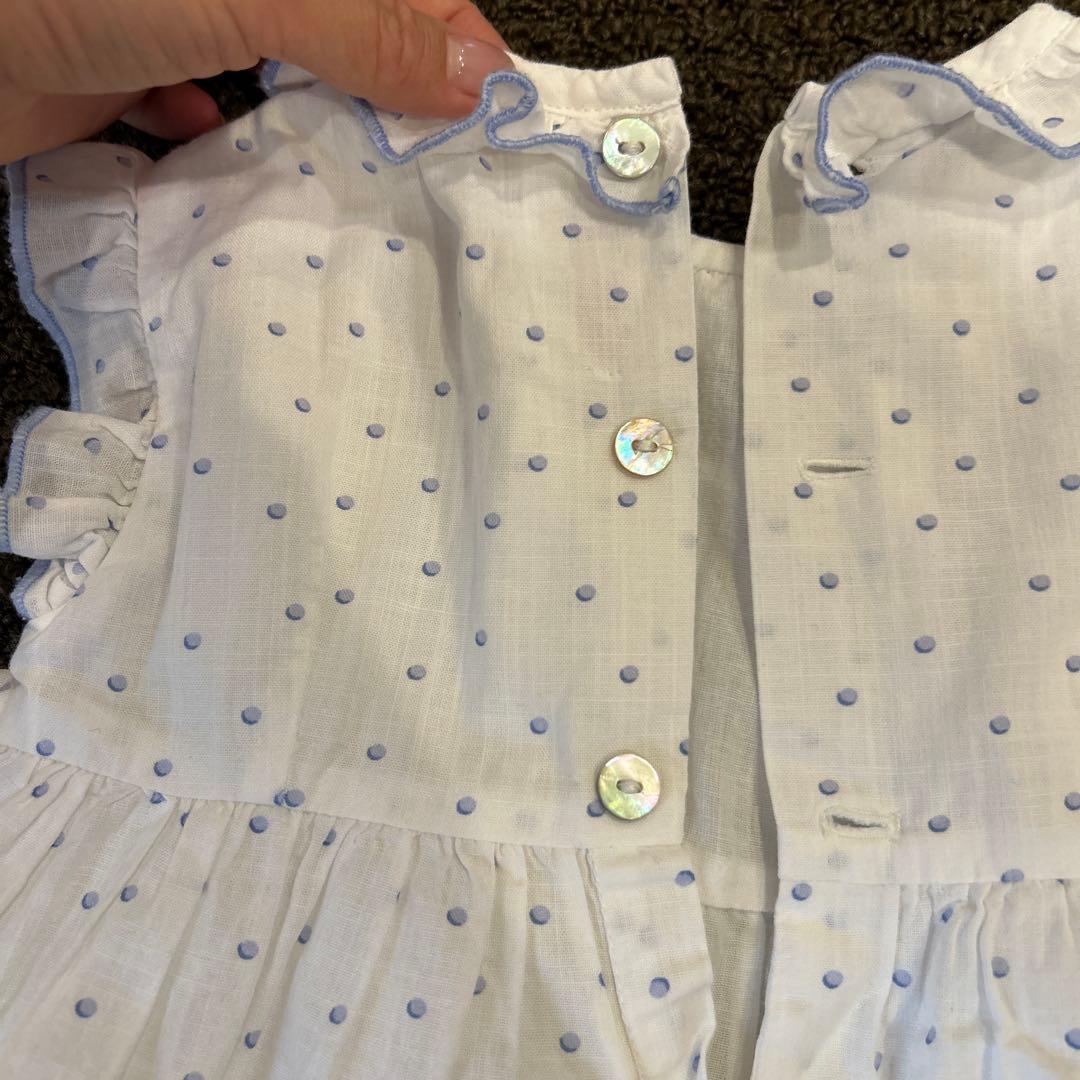 Amaia♡水色ドットワンピース　90cm