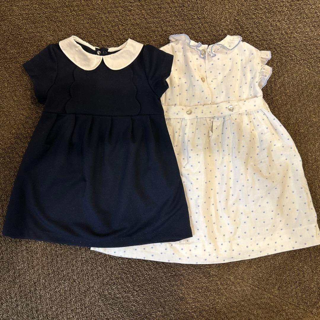 Amaia♡水色ドットワンピース　90cm