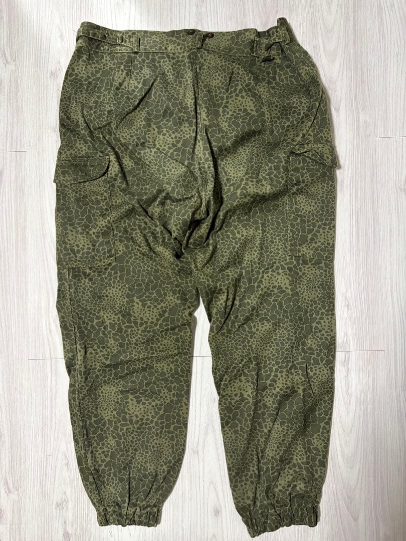 80sポーランド軍 レオパードカモ カーゴ軍パンツミリタリー ヴィンテージ