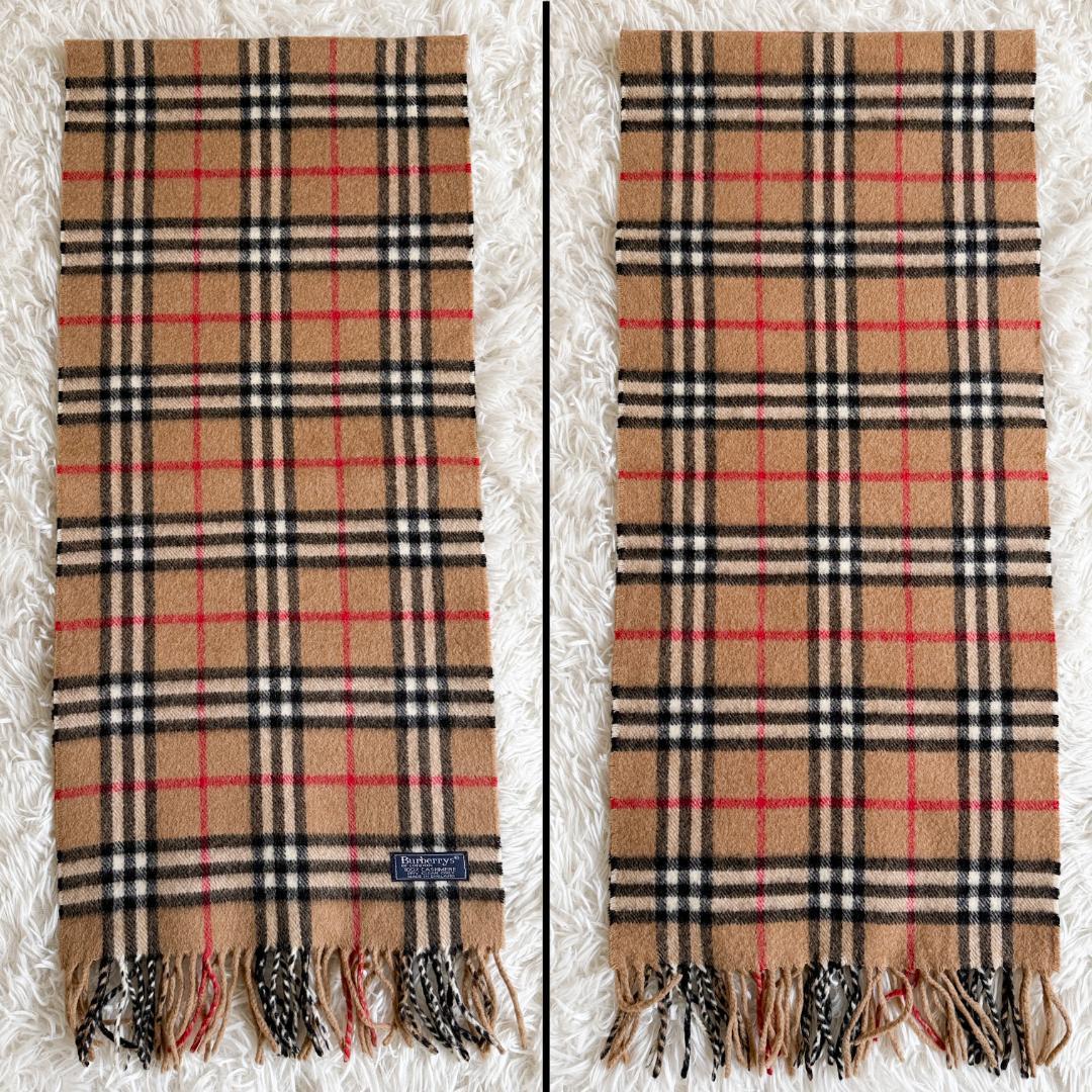 バーバリーロンドン マフラー カシミア100% ノバチェック BURBERRY