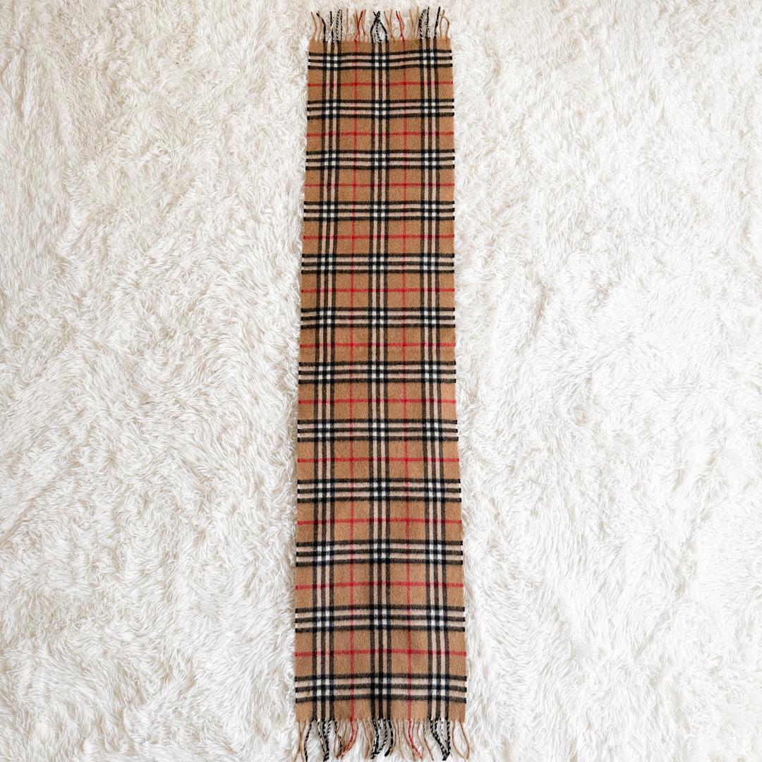 バーバリーロンドン マフラー カシミア100% ノバチェック BURBERRY