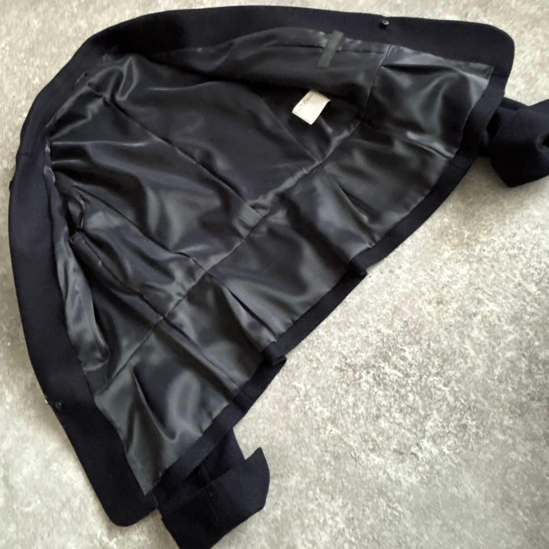 ANAYI ウール100％ ネイビージャケット ウエスト切替 ペプラム風 美品