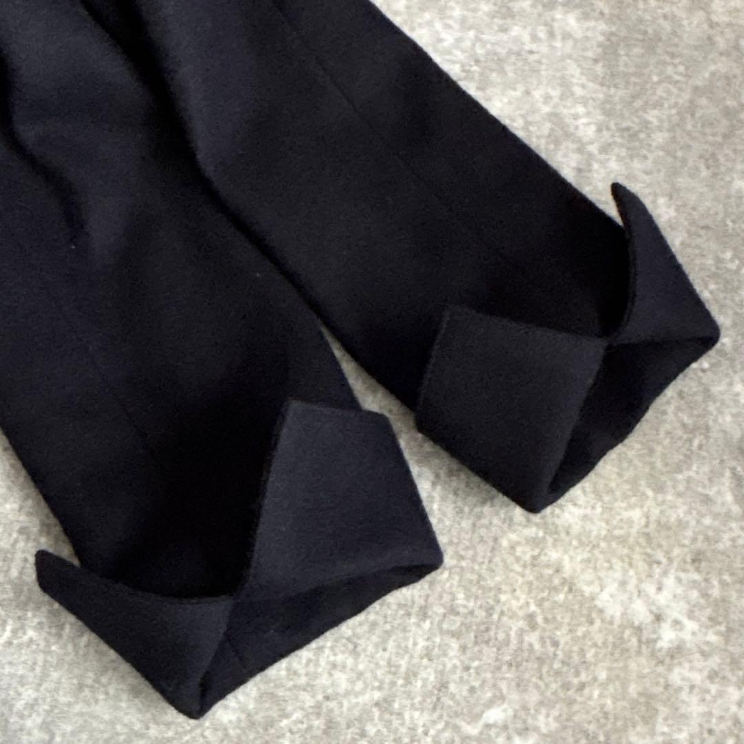 ANAYI ウール100％ ネイビージャケット ウエスト切替 ペプラム風 美品