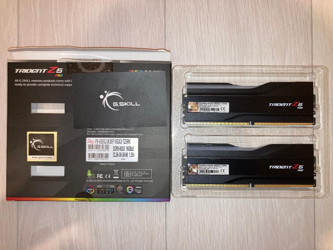 メモリー G.SKILL TRIDENT Z5 DDR5-6000 16GBx2 32GB