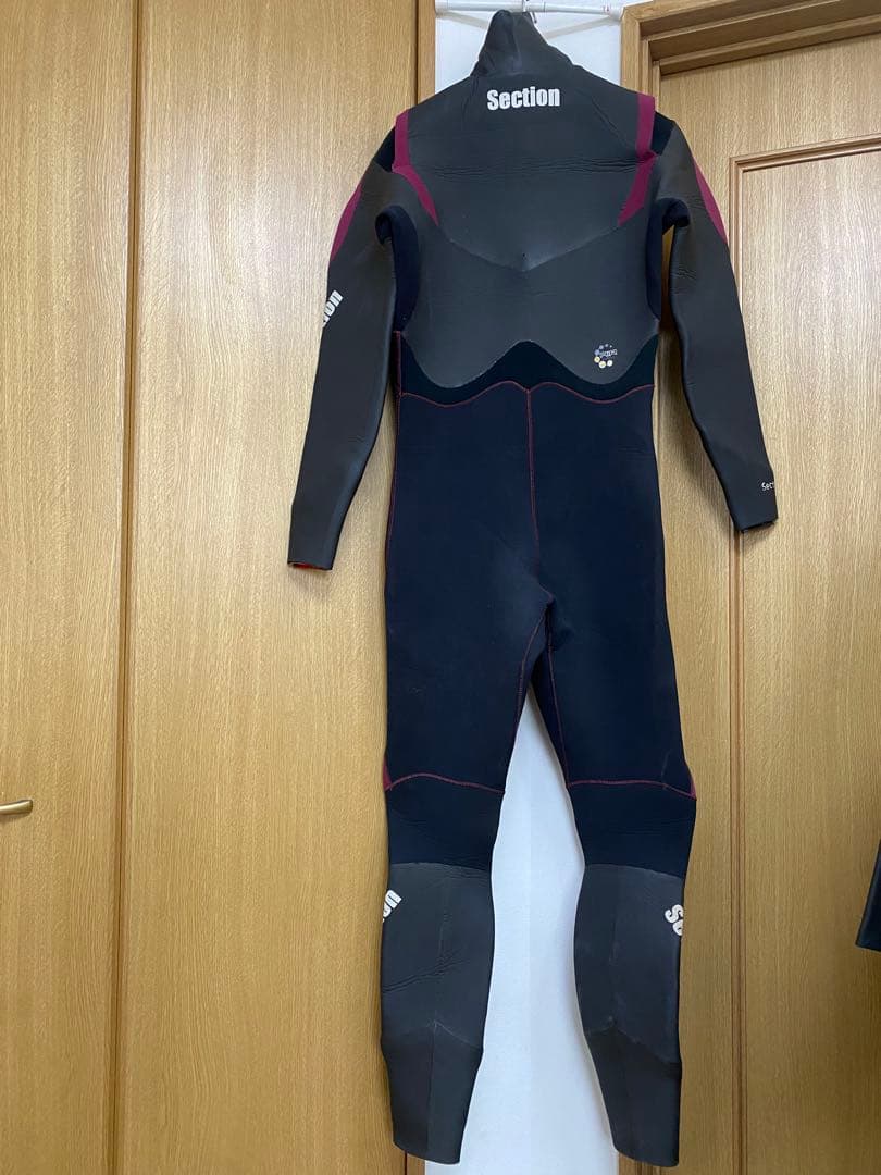 裏起毛で暖か【Section】3mmセミドライフル　ロングネック　ダブルカフ