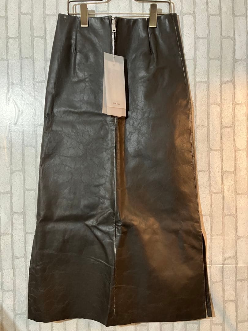 SEEALL/シーオール BIKER SKIRT 38 タグ付 定価9万以上